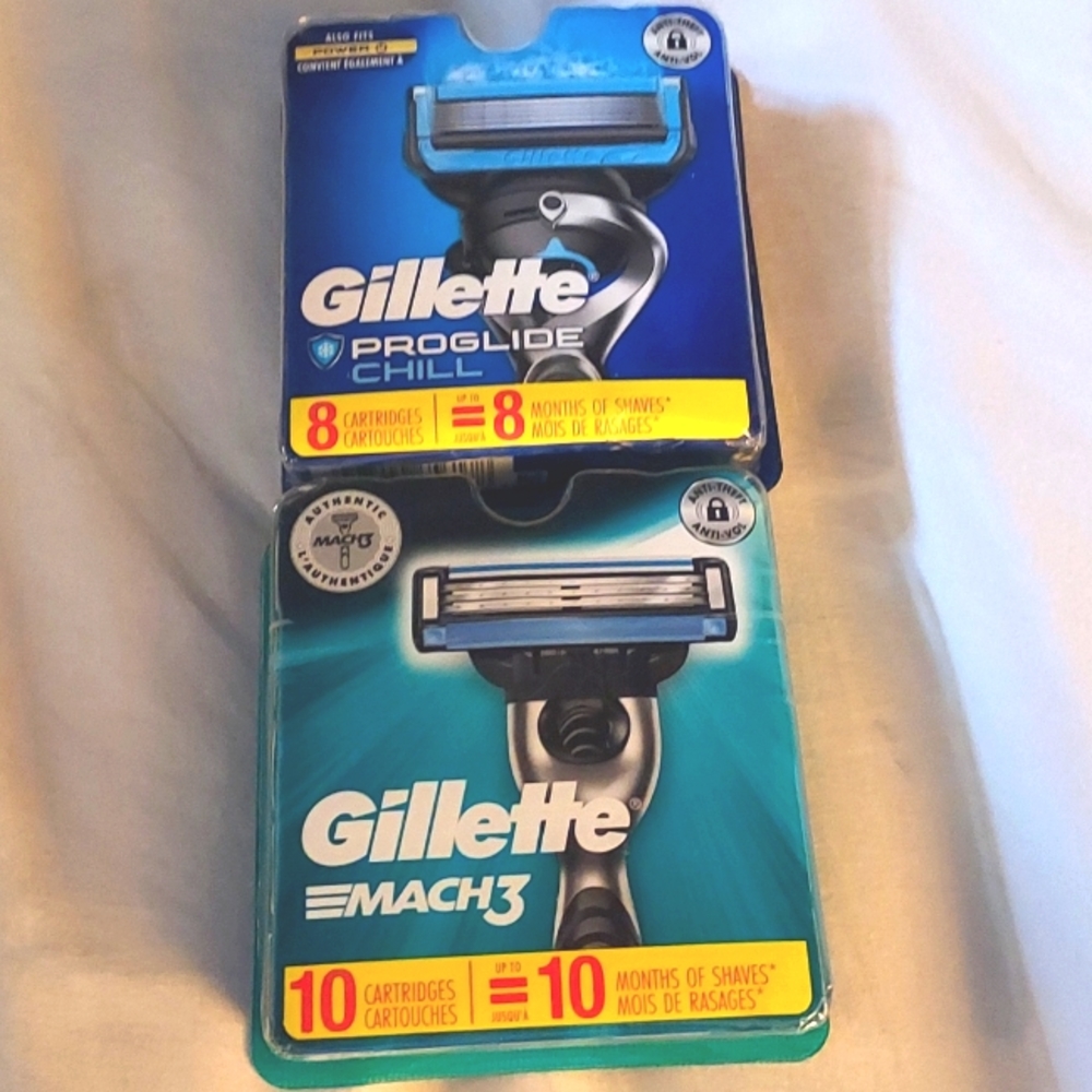 Gillette Proglide Chill & Gillette Mach3 Razors Refills